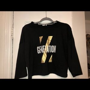 DAYA BY ZENDAYA: Cropped boxy tee